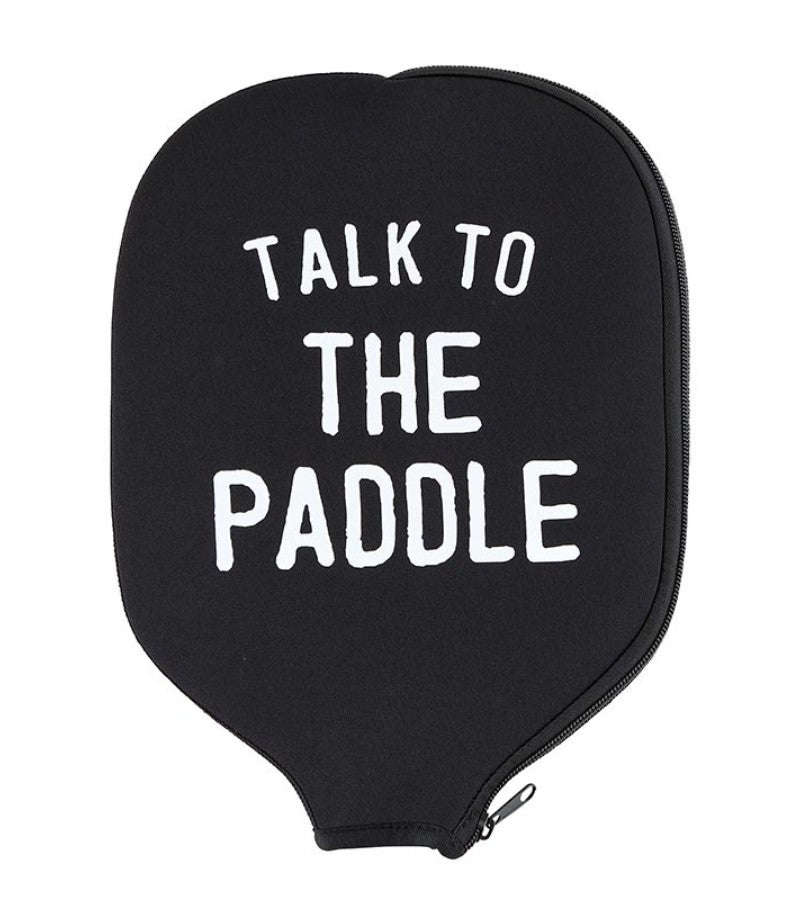 Load image into Gallery viewer, Talk to the Paddle Pickleball Paddle Cover
