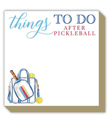Things To Do After Pickleball Luxe Notepad