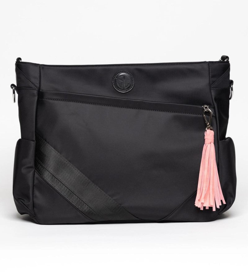 Load image into Gallery viewer, The Traveler Pickleball Bag Pink Tassel
