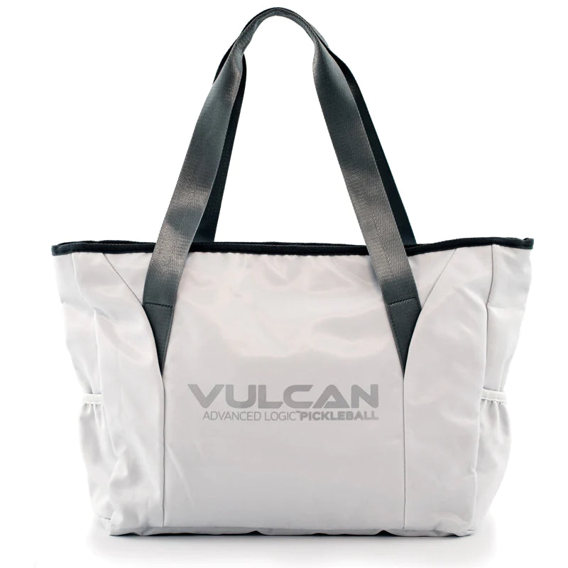 Load image into Gallery viewer, Vulcan Pickleball Tote Bag White
