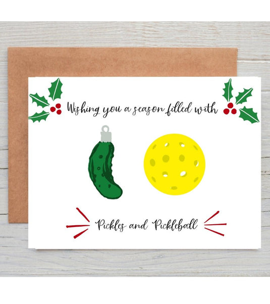 Wishing You a Season Filled with Pickles Christmas Card