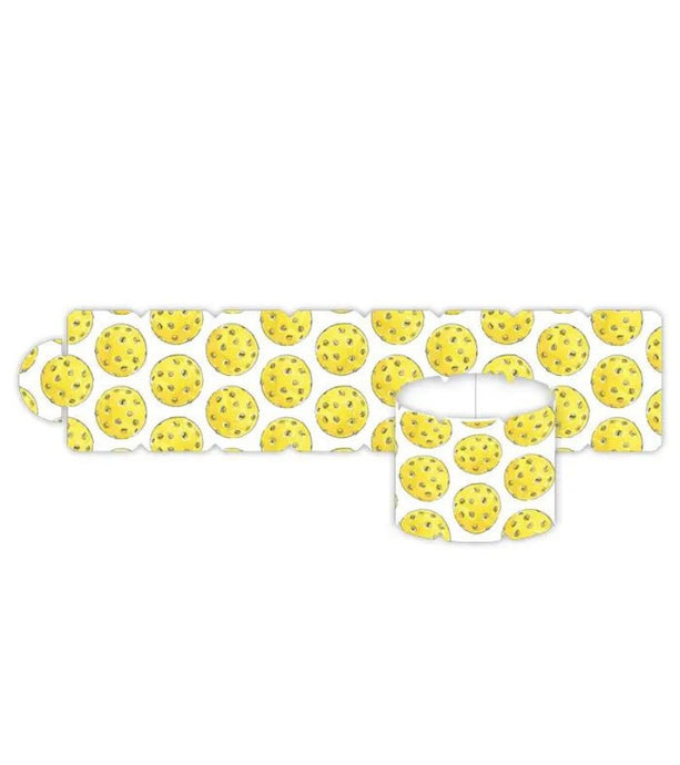 Yellow Pickleball Paper Napkins Rings